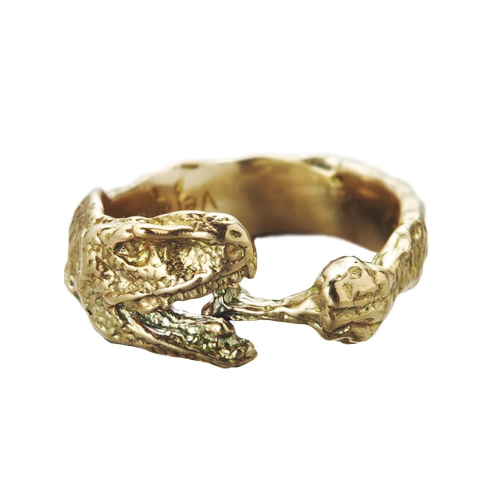 VeraMeat dinosaur fried chicken brass ring
